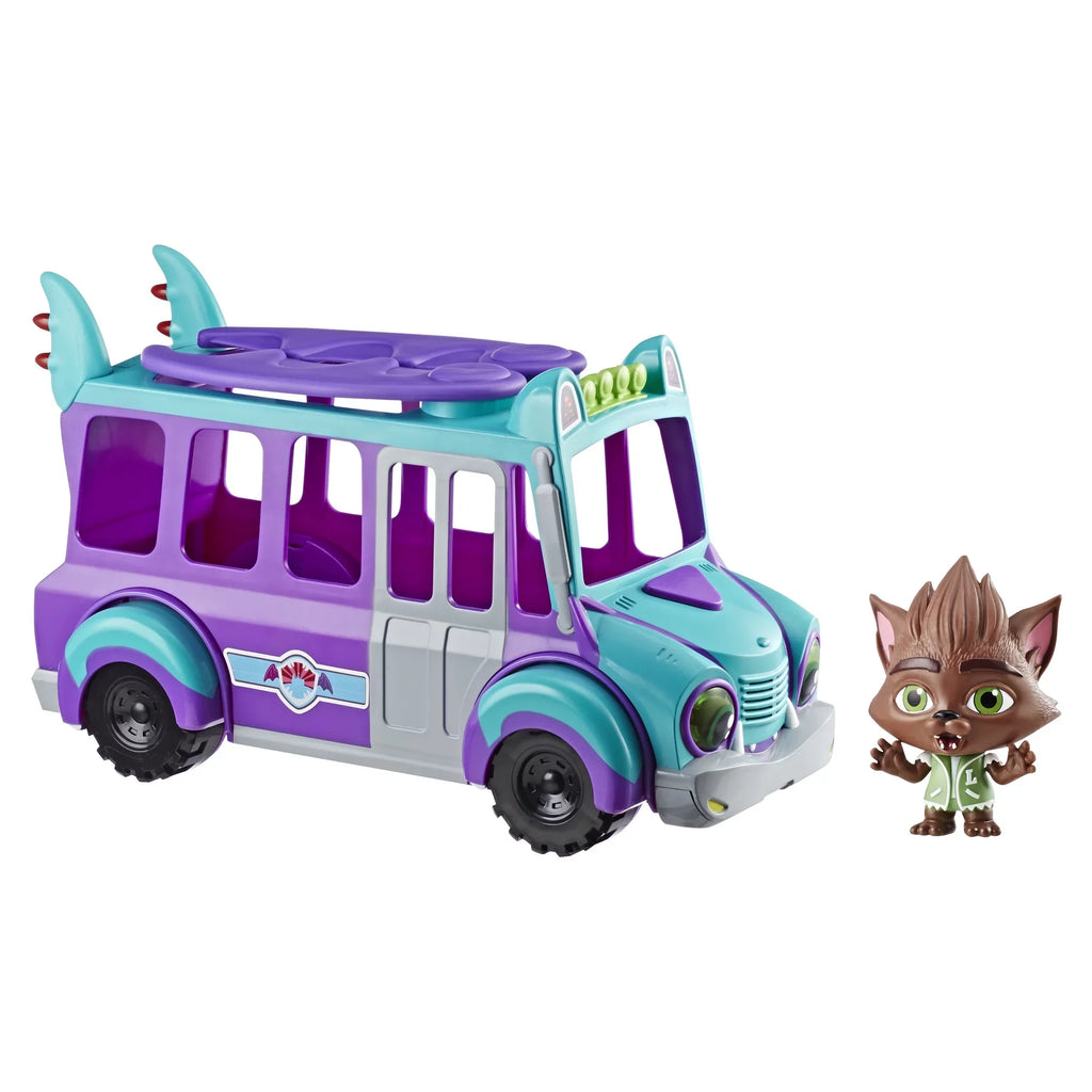 Lights, and Music 3 Super and Bus Toy Monster GrrBus Up Sounds, Ages Monsters Netflix with