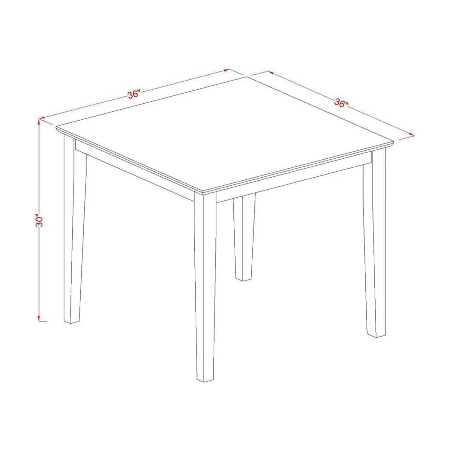 & Chairs West Furniture Table Piece East Kitchen 3 Set
