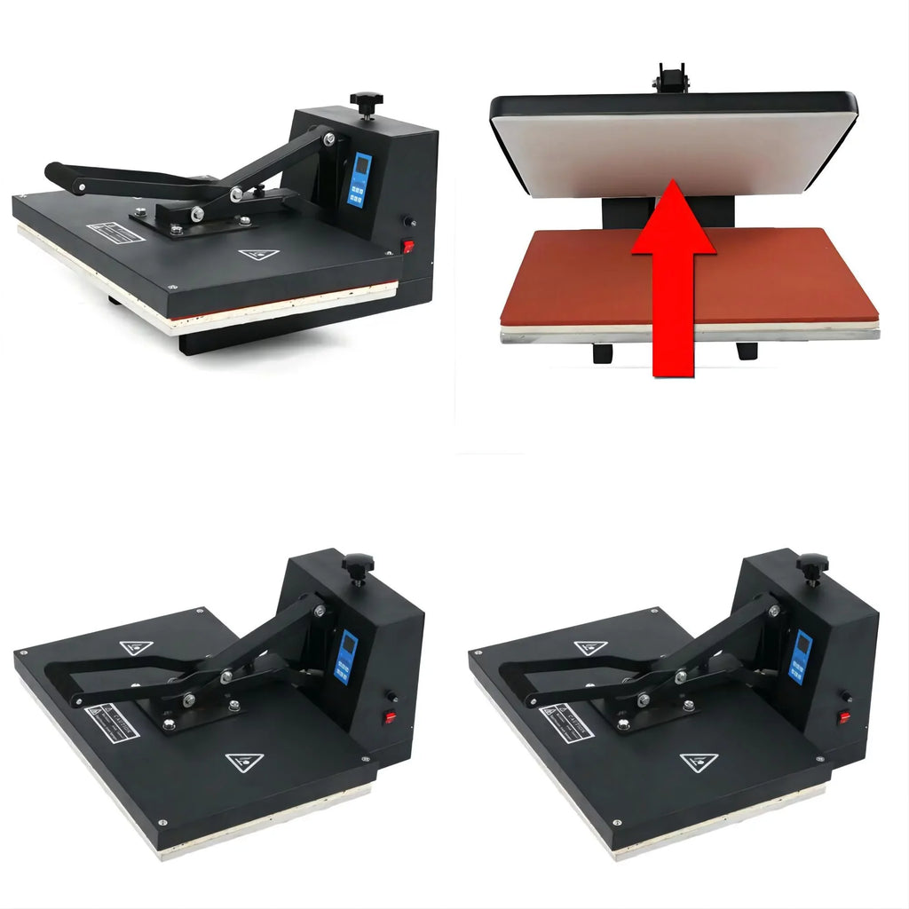 Pressure Adjustable 16" Time Digital Press Transfer T-shirt TEMP 0~250℃ Clamshell Heat Printer Sublimation Anqidi 24" Machine x