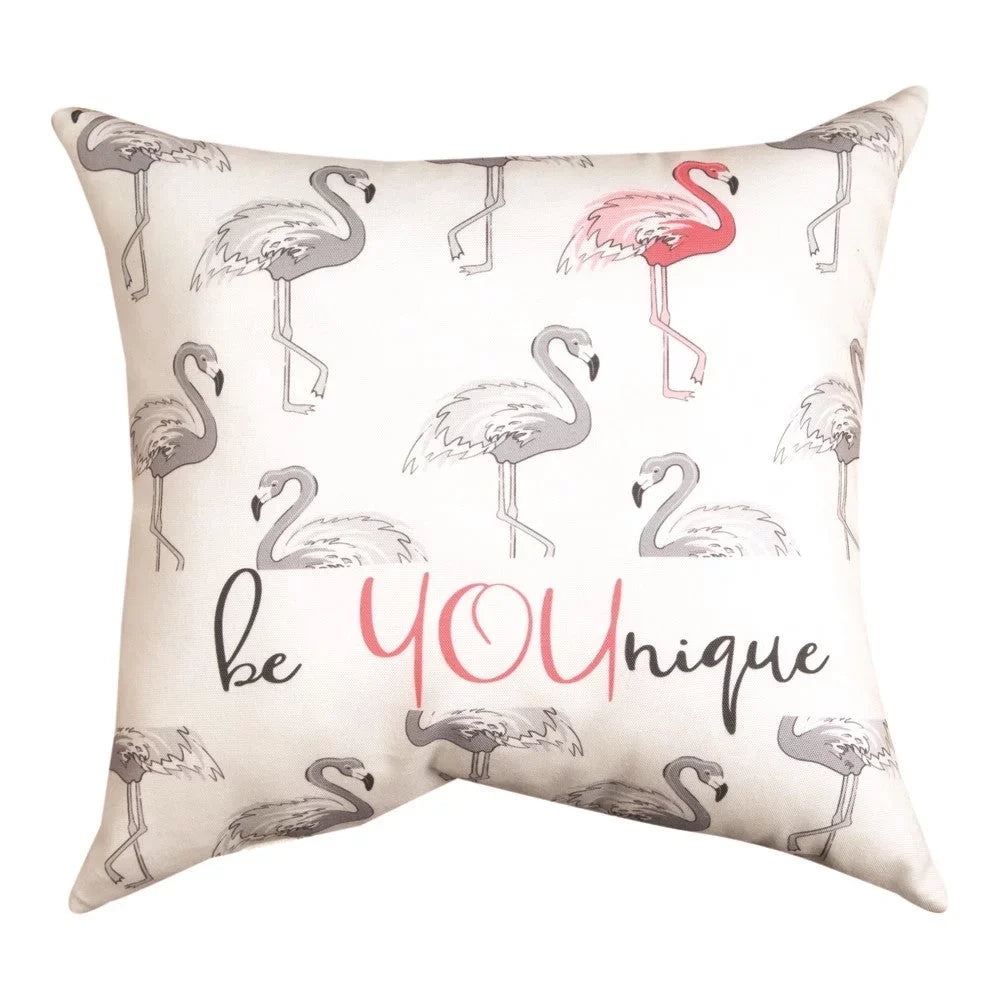 Climaweave 18" Be Younique Flamingo Pillow