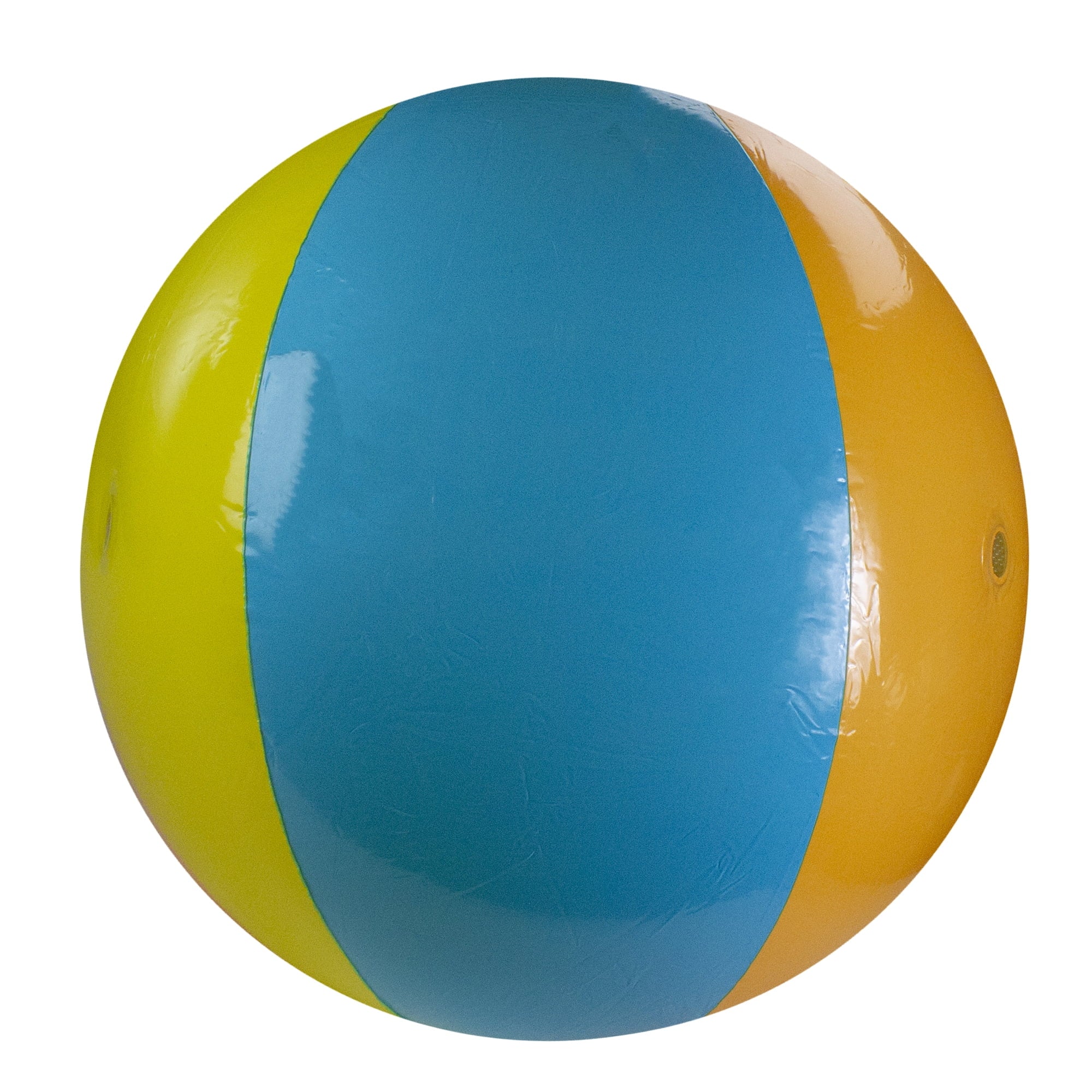 Inflatable Ball - Central and 35" Splash Swim Beach Vibrantly 6-Panel Spray Toy Colored