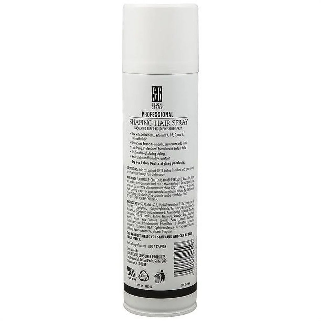 Grafix Salon Super of Hair oz Spray Unscented,10 (Pack Shaping 6) Hold