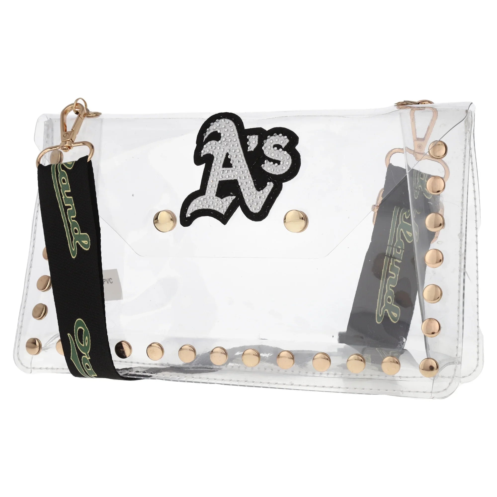 Cuce Crystal Crossbody Clear Athletics Envelope Oakland Bag