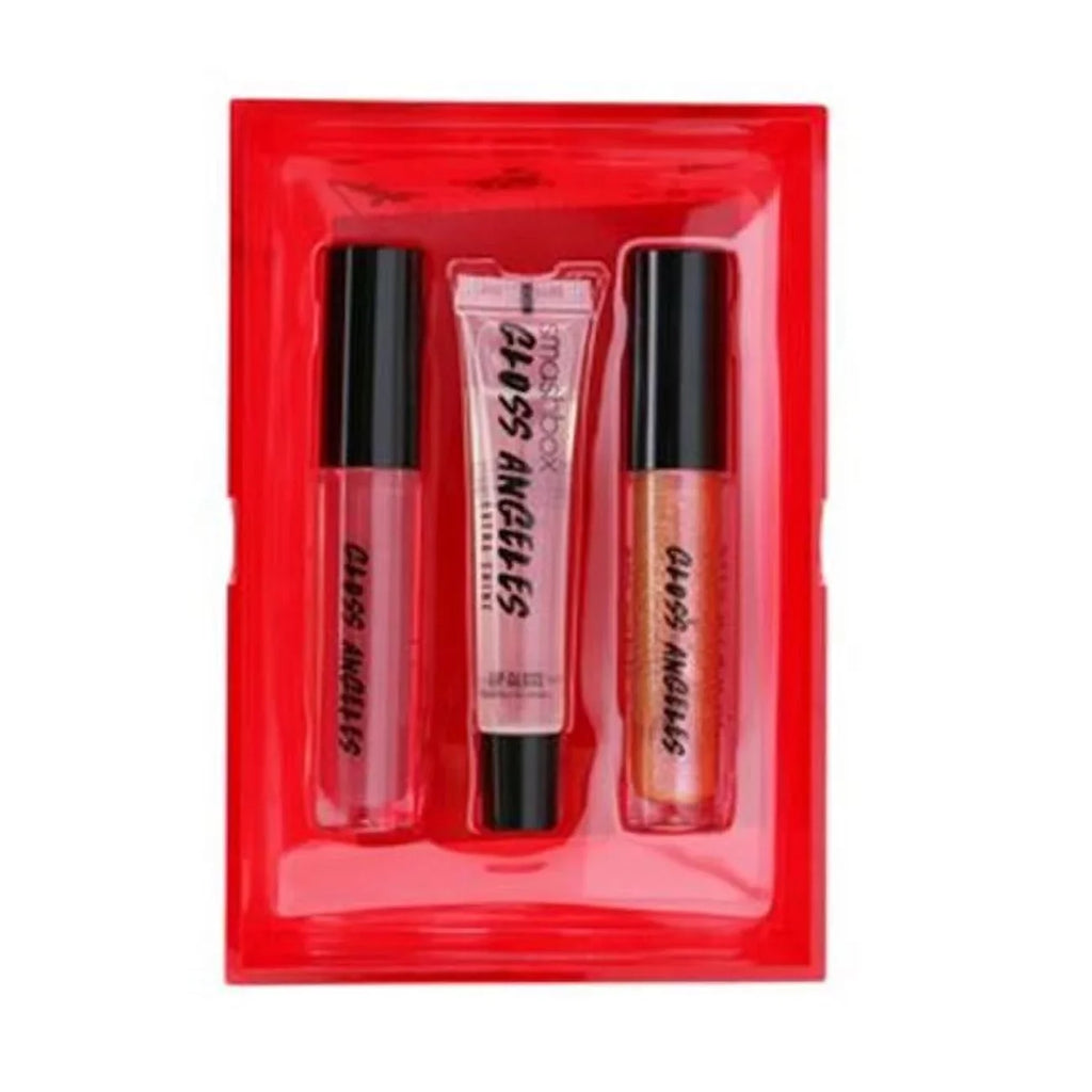 fl Box Smashbox Shimmer, Clear, GLOSS Gold Reusable Berry ANGELES with oz .34 Rose TRIO: Crystal Midtone