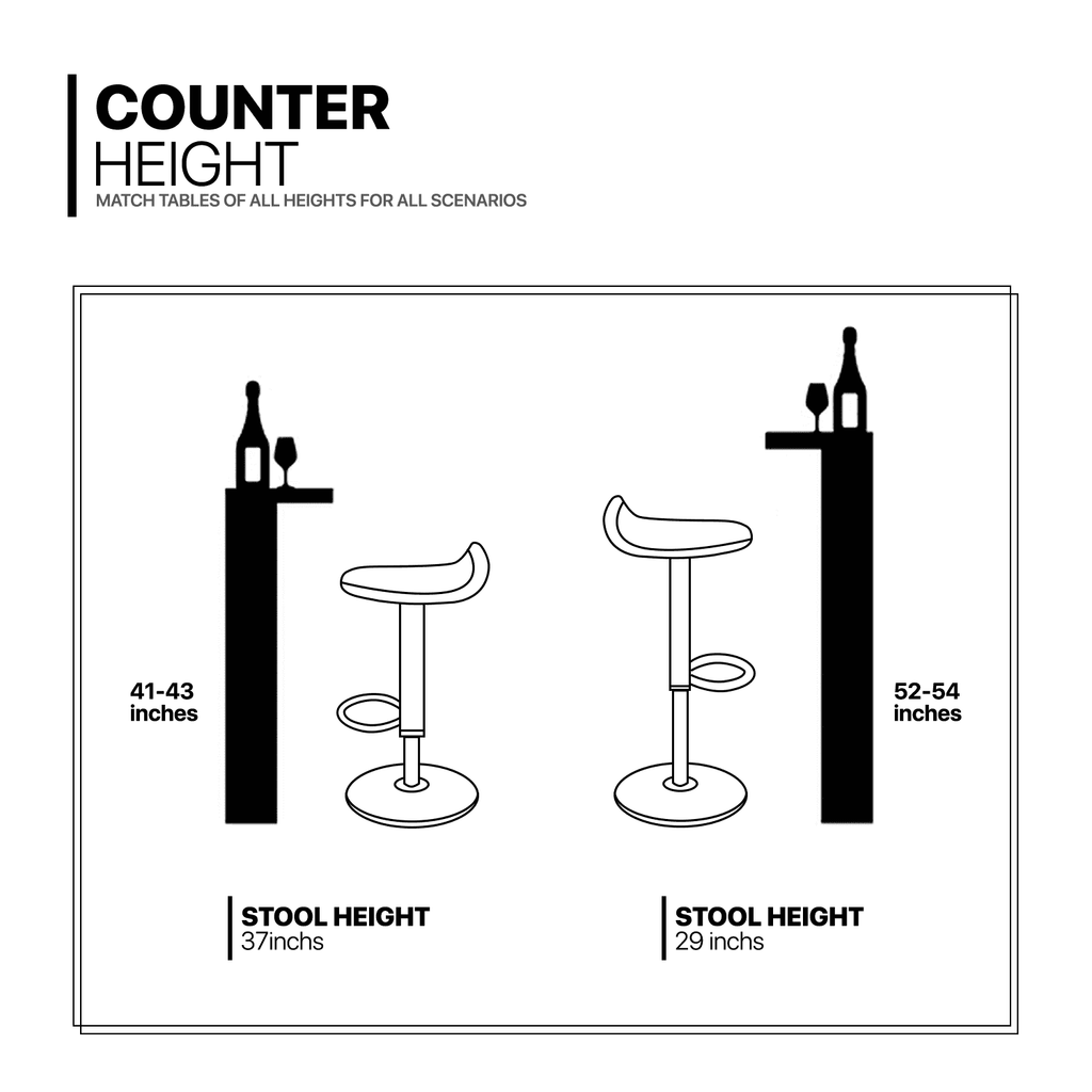Swivel, Dining Stools 2 for MoNiBloom Set of Height with Kitchen Footrest Room Counter Adjustable Metal Bar Outdoor, Indoor Brown