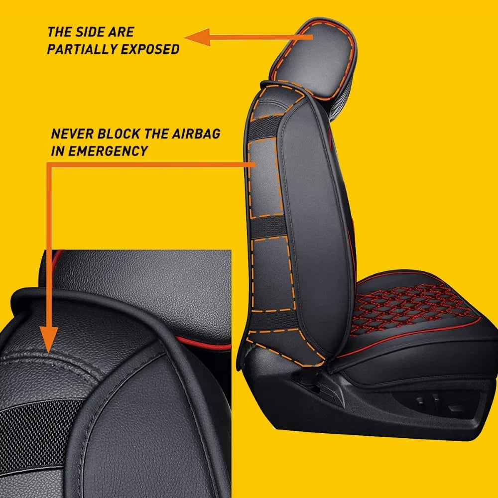 Set or 1500/2500 Set, Cab HD 3500 GMC Black-Red) Full for 2007-2023 Silverado Pickup Truck(Full HD Car Sierra Seat / Crew,Double,Extended Fit Covers