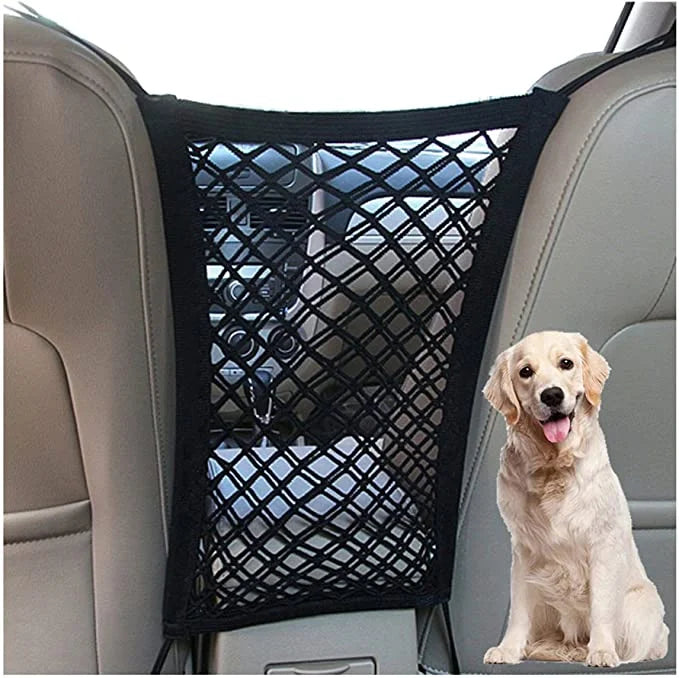 Baby Driving with & Storage Car -Easy Net Install, Car Universal Mesh for Safety Cars, Pet with Organizer Pets DYKESON Auto Barrier Dog for Bag SUVs Safely Children Stretchable Barrier Divider