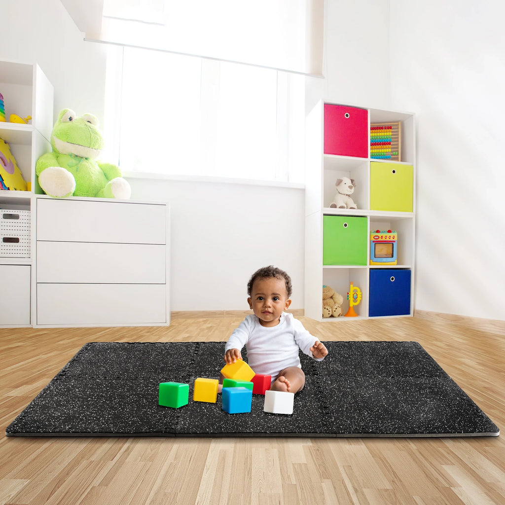 for Foam Gym EVA Gym 12 Top Flooring Sivan Density Fitness Mat 1/2" Home Gym Thick Floor - Rubber High Interlocking