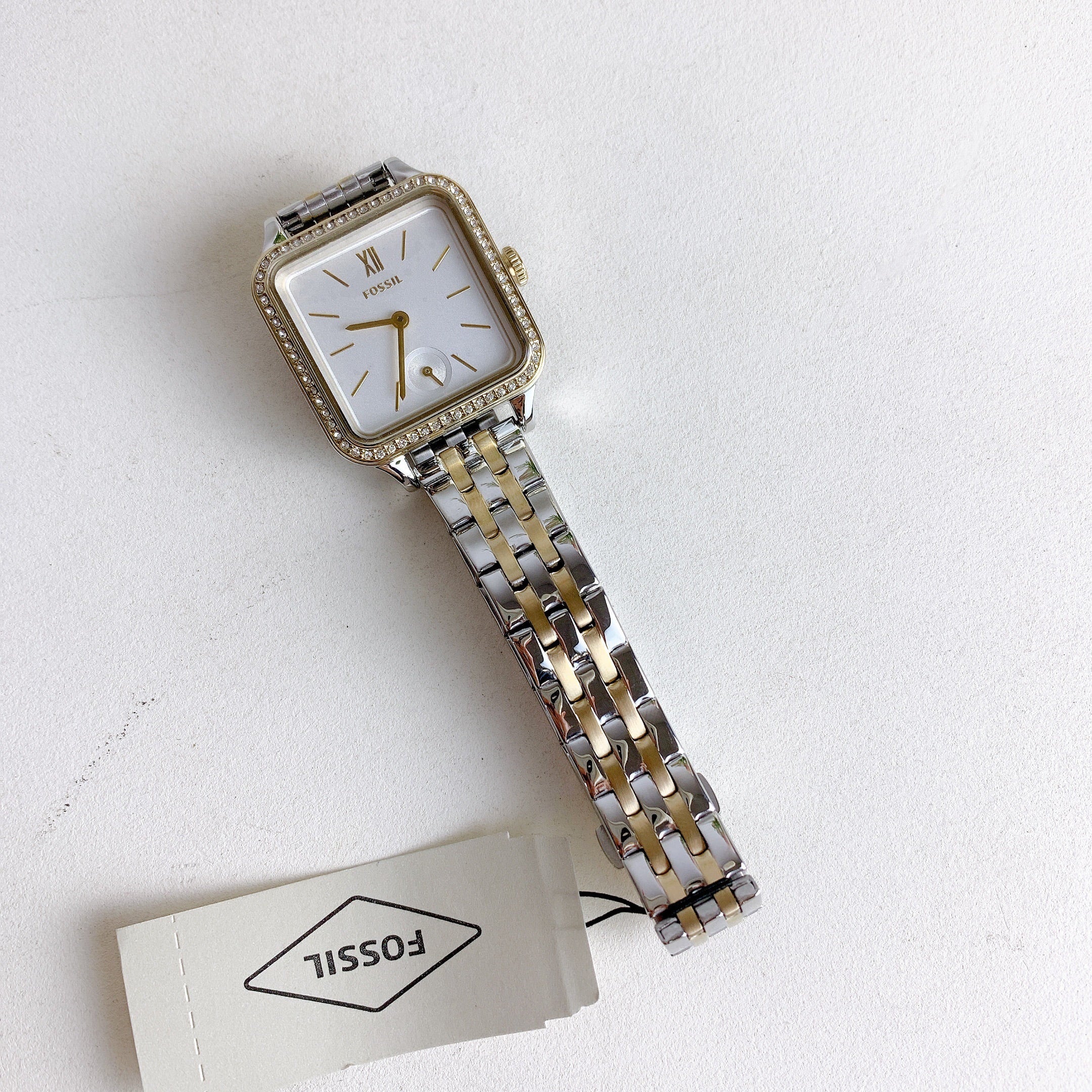 Stainless Fossil Steel BQ3908 Two-Tone Watch Colleen Three-Hand