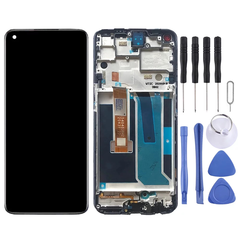Full Frame Digitizer Screen LCD Nord OEM OnePlus with (Black) Assembly BE2029 5G N10 For