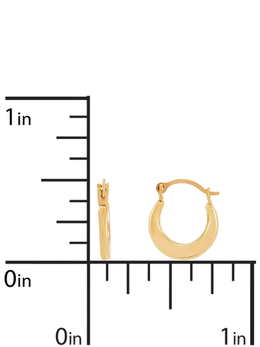Jewelry Earrings Plain Yellow Round Girls Hoop Hollow Fine 10K Brilliance Gold