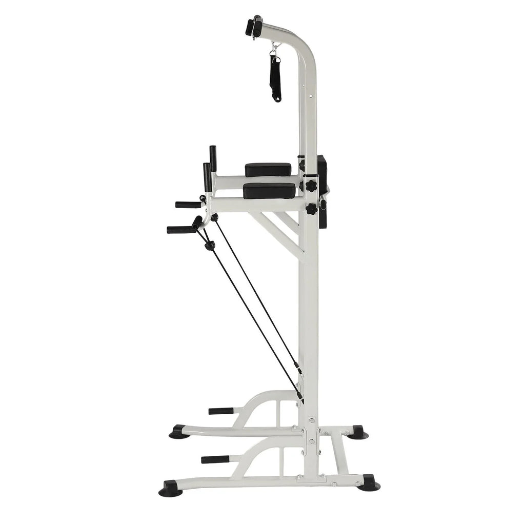 Black Power Pull Gym Chin Home Push Up Tower Adjustable Power Bar Tower Station Gym Home Dip Height