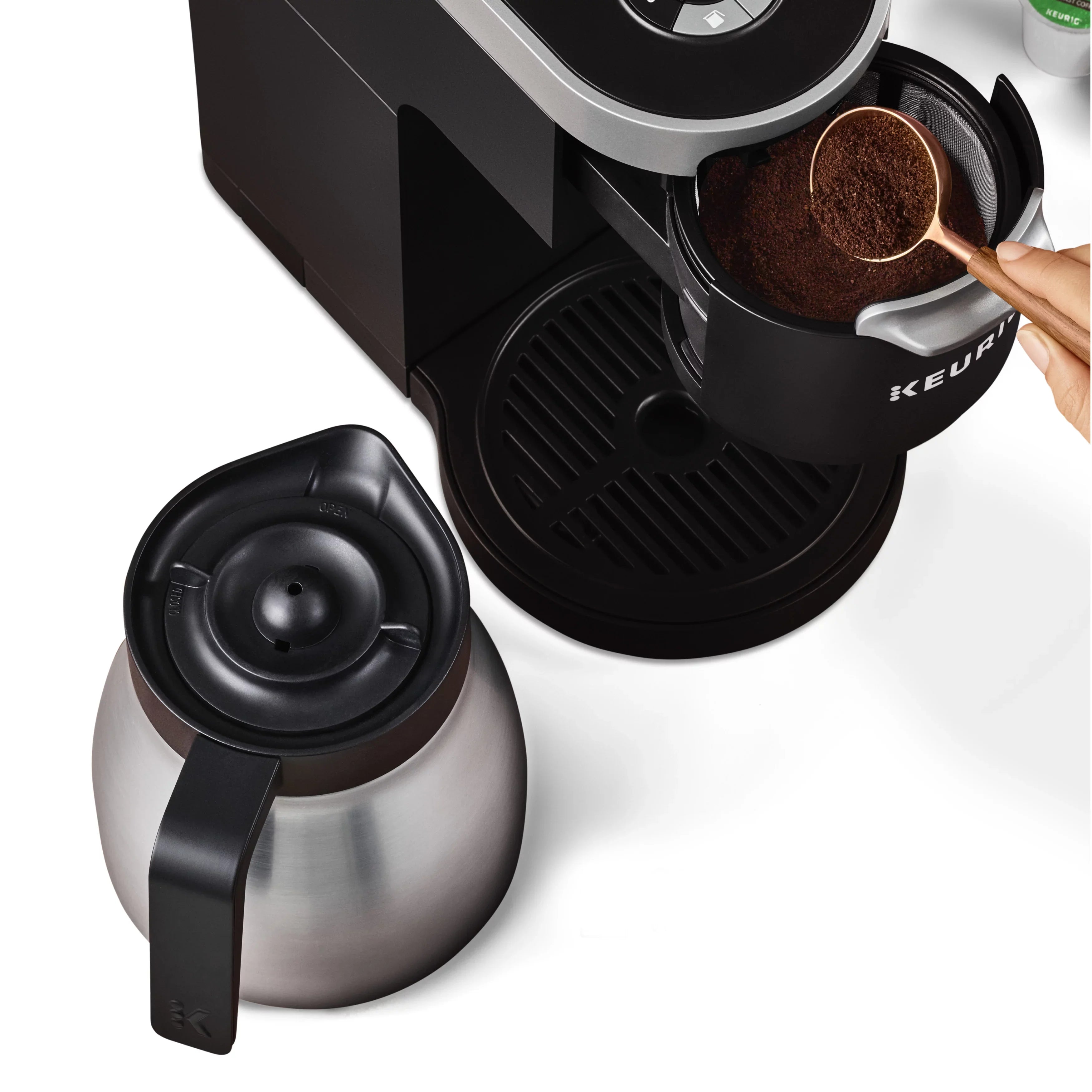 K-Duo Coffee Maker Stainless Steel Carafe Plus Keurig