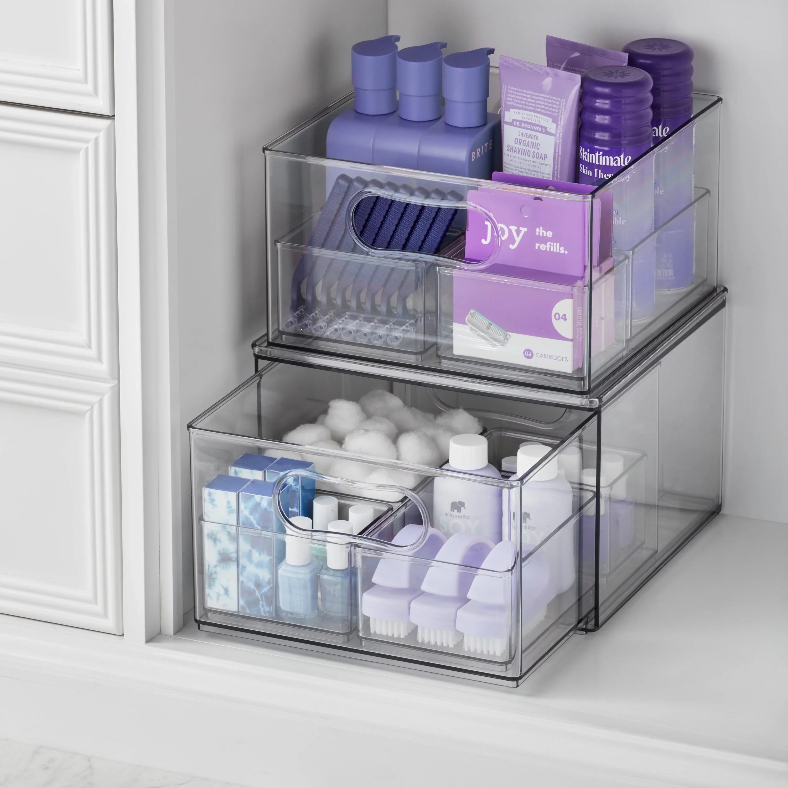 Home Storage The Piece 17 Clear Modular Edit Bath Plastic Edit, System