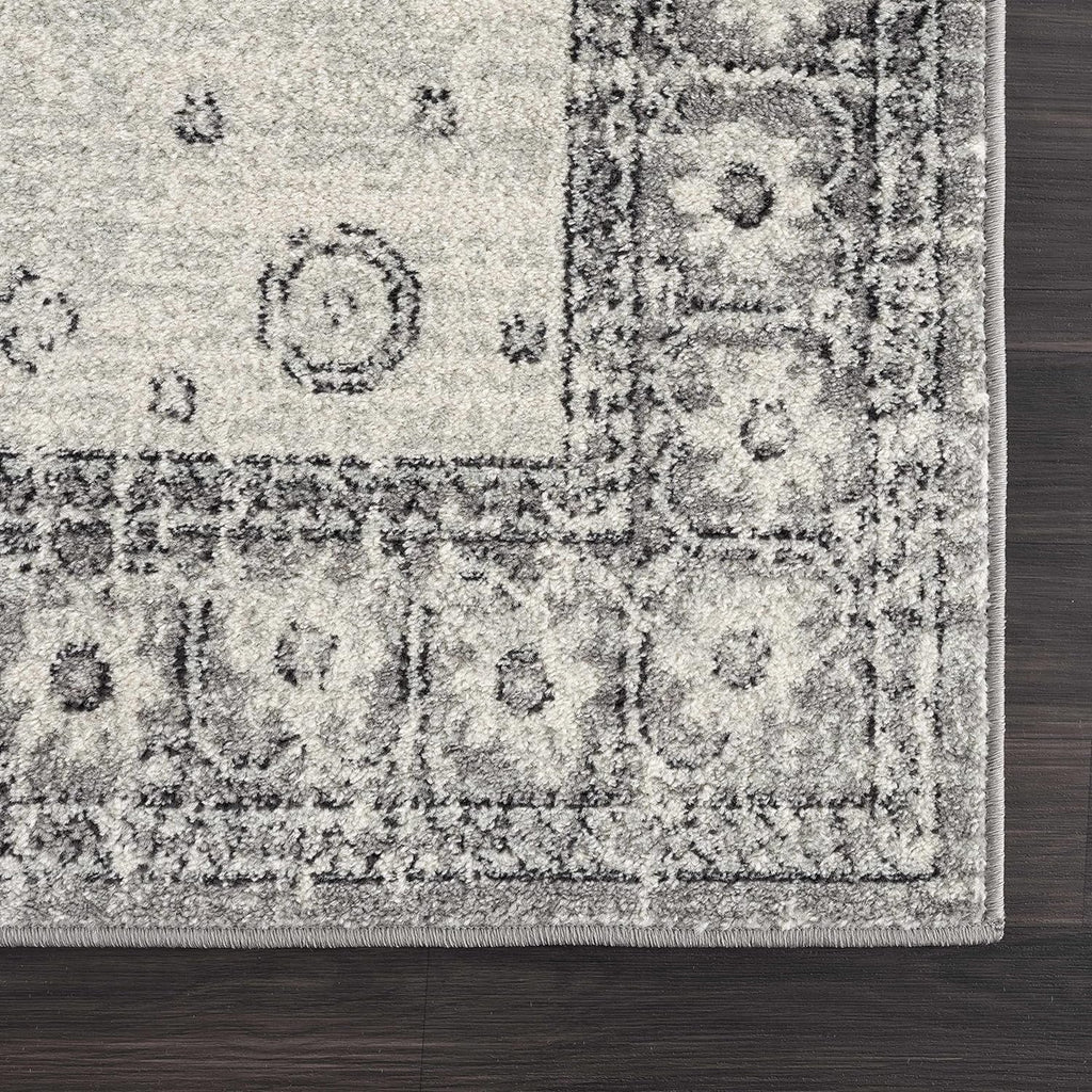 Persian Boho Collection Distressed 7'10" Grey, Traditional - Living Medallion Goksun - Beige - Pattern Vintage X Marash Bedroom, Indoor Rug - Room, Area 10' Oriental
