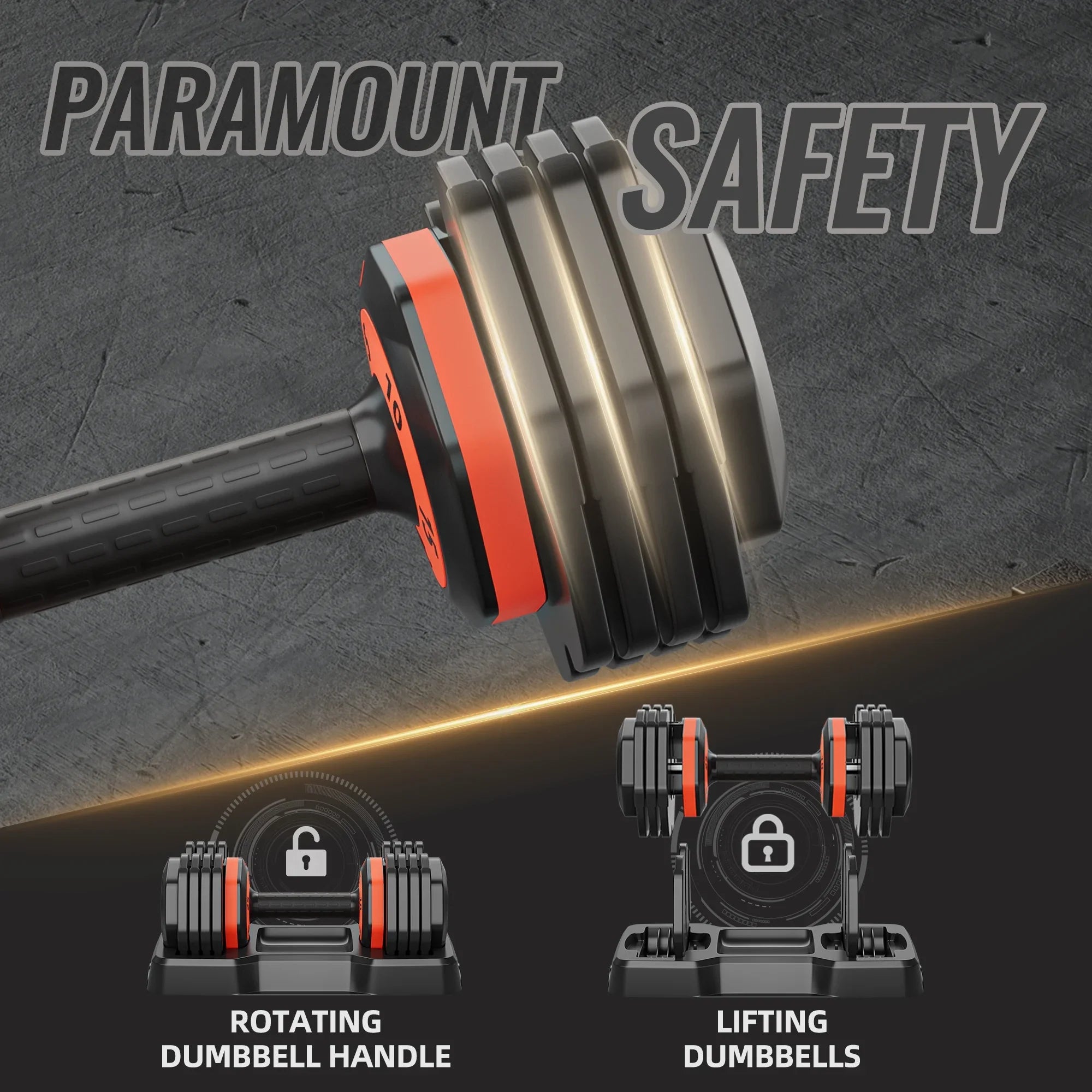 Workouts Body for Handle 5-in-1 Set - Full Adjustable Dumbbell Metal Home Gym 25lbs Anti-Slip