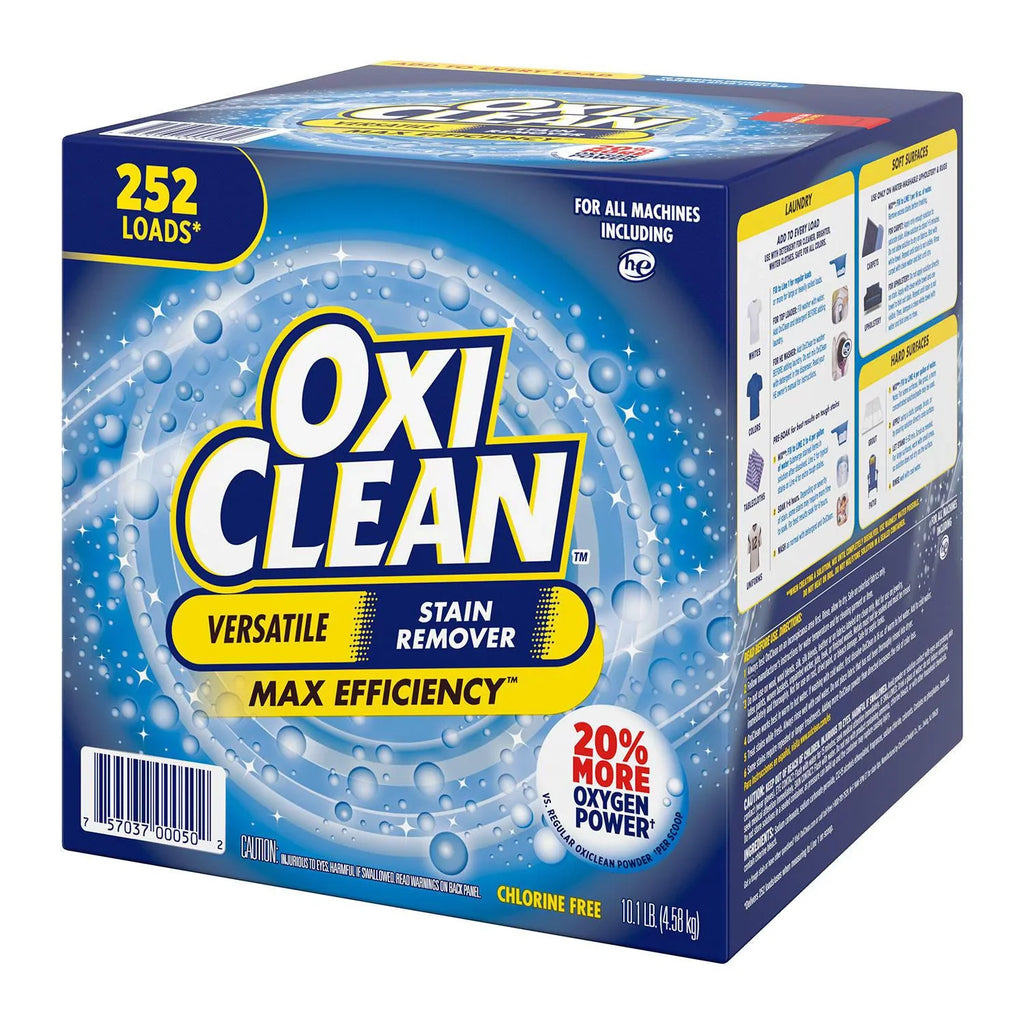 Remover, 252 Stain OxiClean Max Loads Efficiency