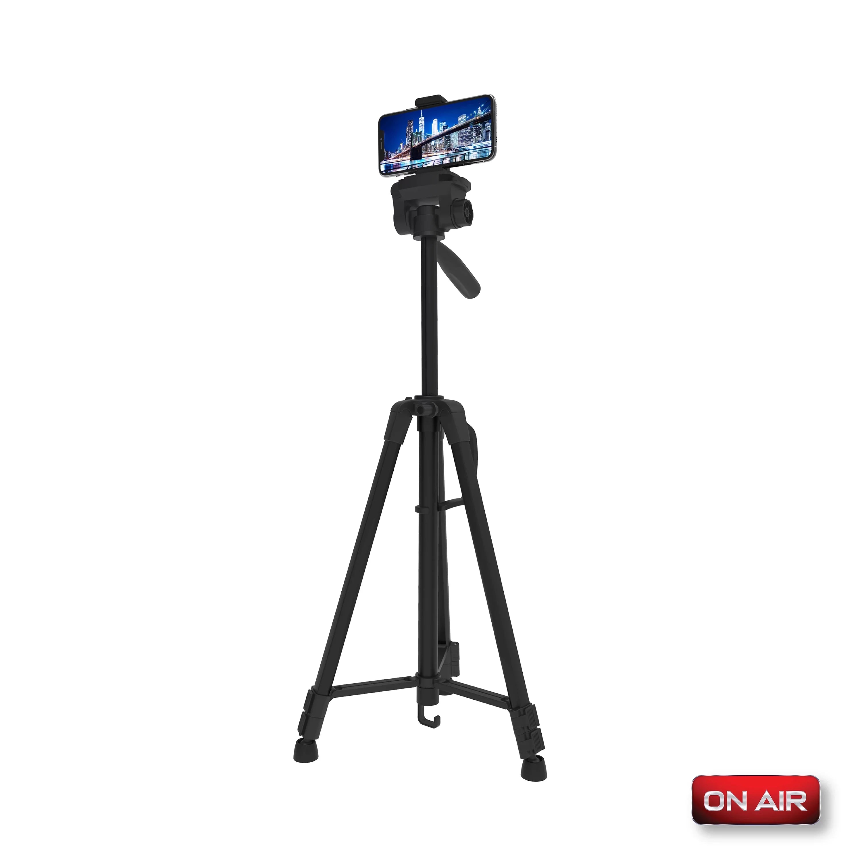 '- Aluminum Carry 57” On Mounting & Bag Tripod Screws Lightweight Pro Phone/Camera Stand W/ Air for