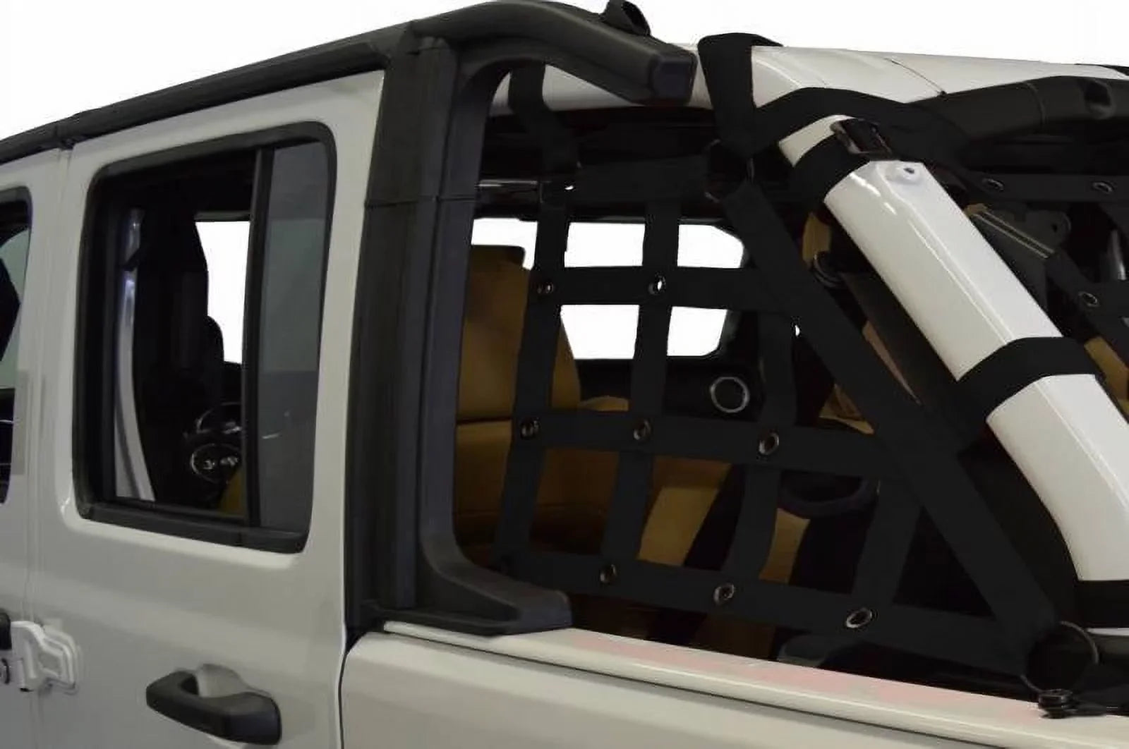 only Jeep Cargo 2018 Wrangler side Dirtydog JL4N18CSBK door 4 JLU Black Netting Fits