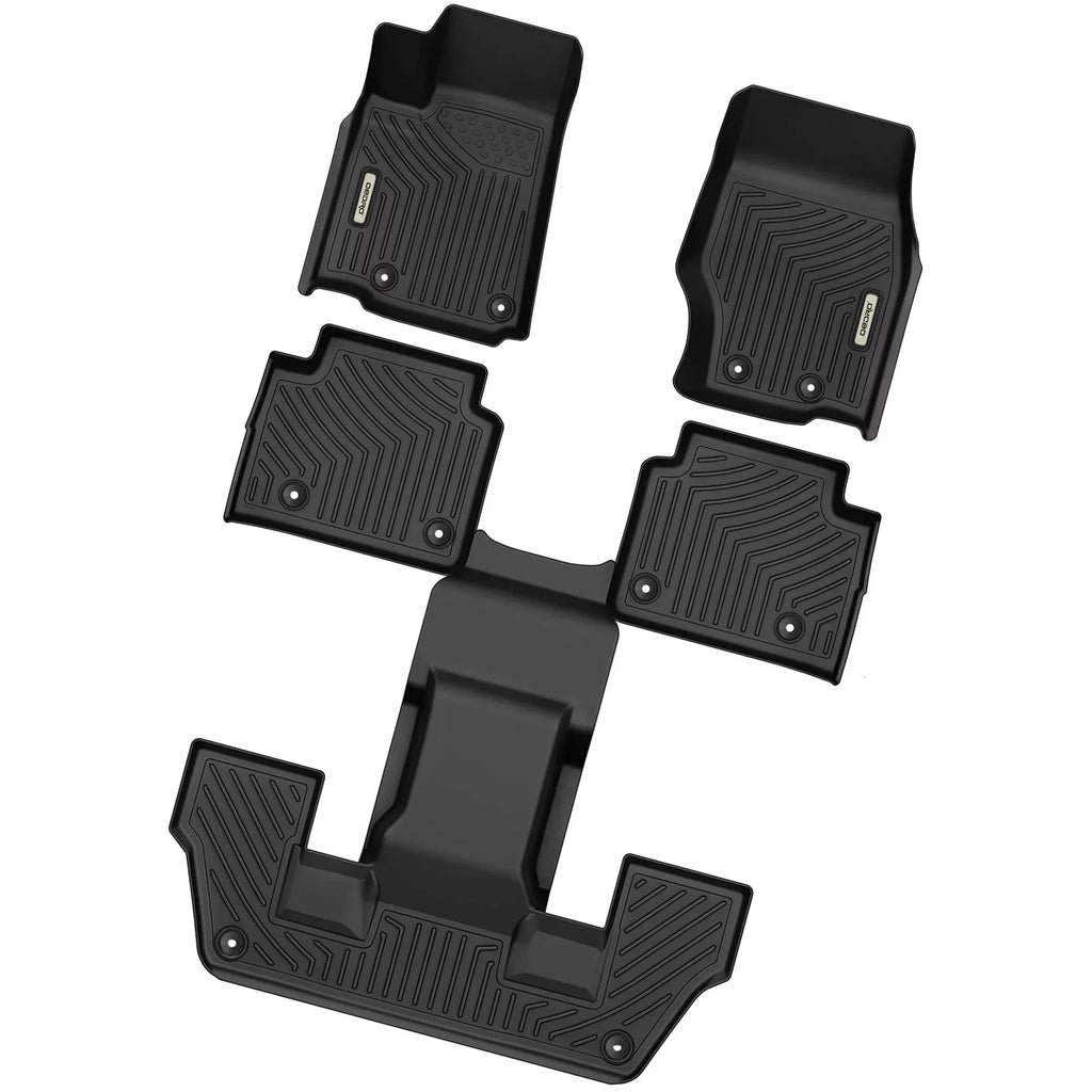 Floor 3 Mats TPE Weather 2021-2023 Row 2024 Jeep Cherokee Ledkingdomus Liner All Grand For L