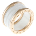 10 B-zero.1 BVLGARI No. Zero (Good) One B Band 18K Ceramic Pre-Owned Women's White Bvlgari 4 Ring