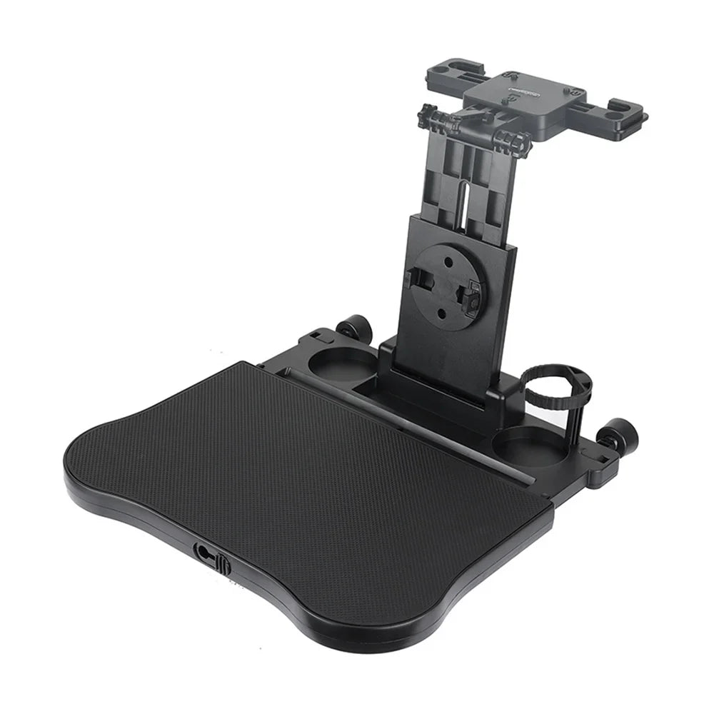 Car Table Travel Holder Tray, Phone Car Seat Writing, Table with Back Seat for Car Working, Htovila Food Adjustable Black Eating Foldable Multifunctional