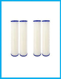 Pack to 4 Filter Filters (WPC0.35-975) Pleated 0.35 Sediment Compatible Micron 9.75"X2.75" of Watts
