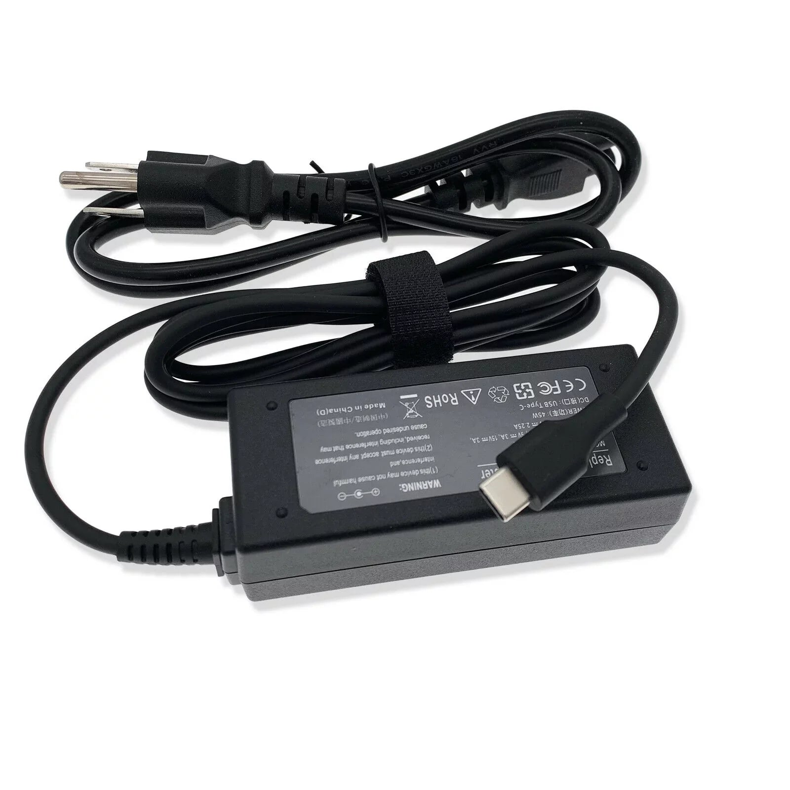 Laptop Adapter P82G003 Cord For 45W 7390 USB-C AC 13 Charger Dell 2-in-1 XPS