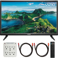 with Smart TV Adapter Deco 4K Bundle and Light inch with Vizio Gear Class D-Series 24 Of Night 6-Outlet D24f-G1 Pack HDMI 2.0 Universal 2019 2 6FT Cable Surge