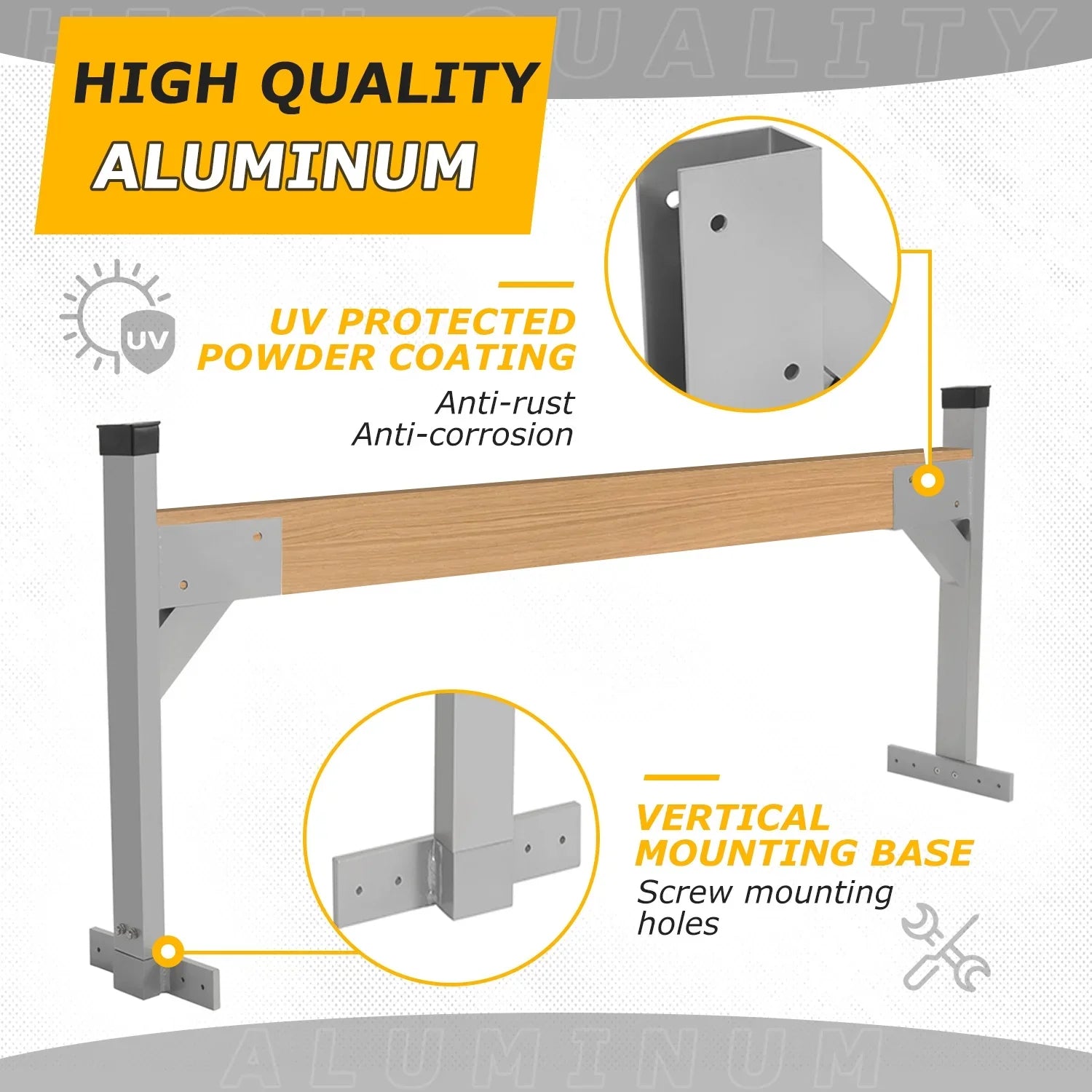 Kit Ladder Kojem Rack Adjustable Vans Roof Trailers Cargo Bracket for Enclosed