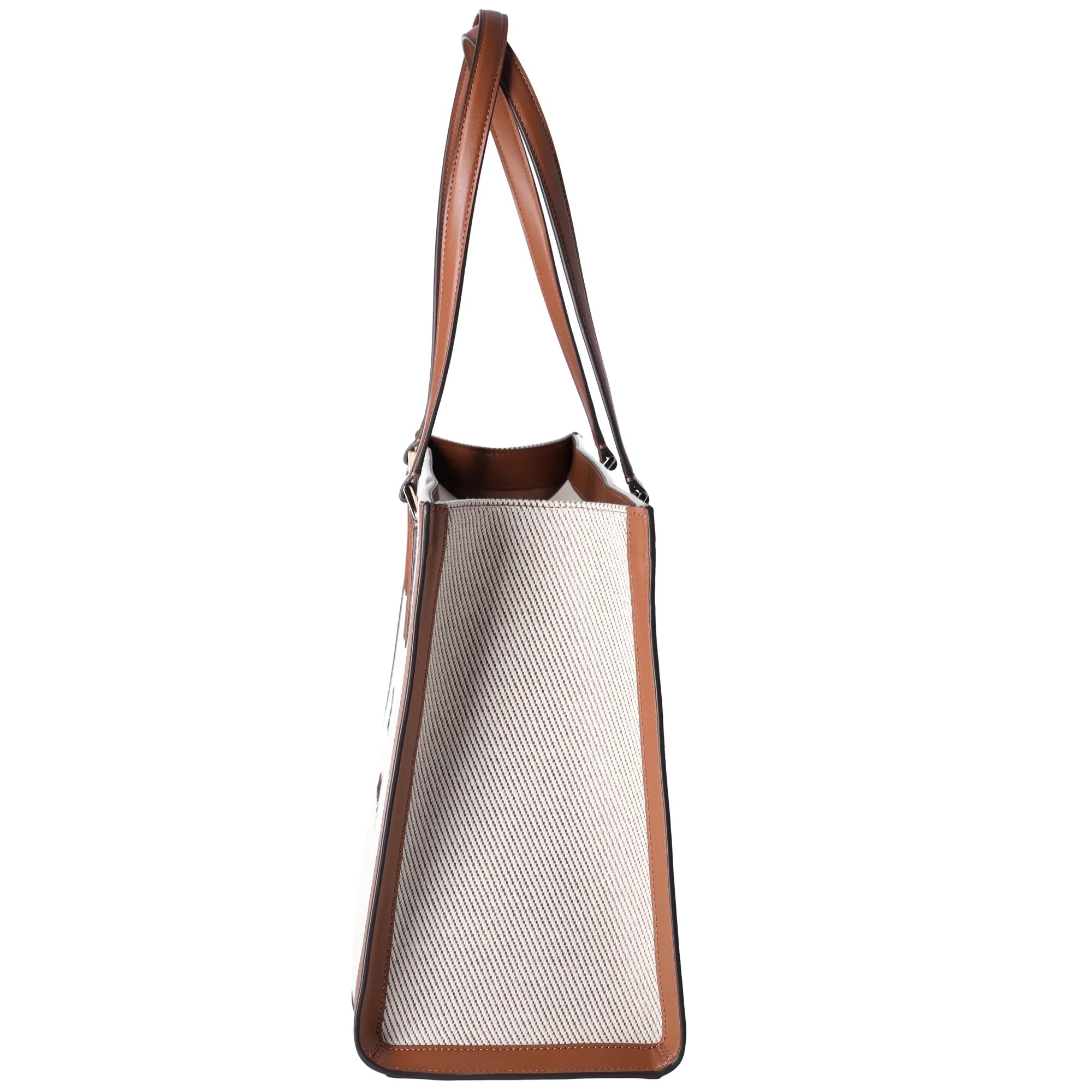 Canvas Leather Shoulder Large KF508 Warm Kate Ellie Spade Tote Gingerbread