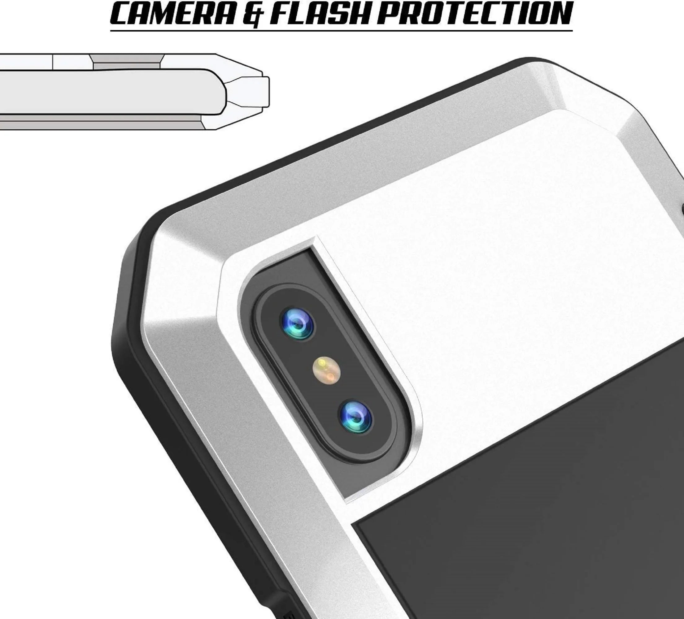 Protection, Resistant Gorilla 6s Case Shockproof Military Outdoor Plus Heavy Grade iPhone Rugged Aluminum (Red) Duty Glass Metal Scratch and Travel