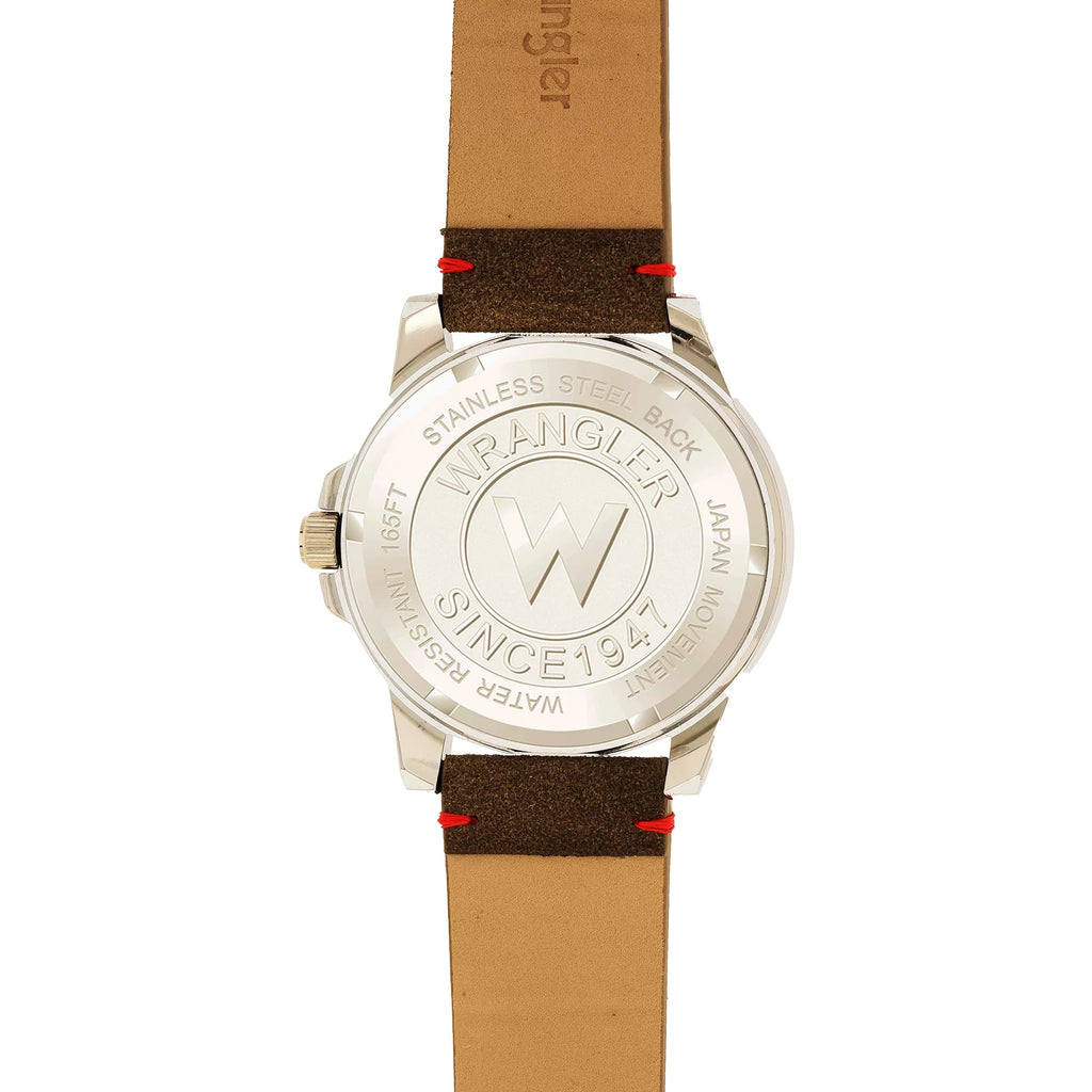 Strap Watch Black Beige Wrangler 48mm Dial,
