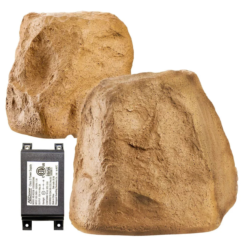 Audio 120W Speaker Brown Weather Rock inch OSD – Outdoor Sandstone Canyon Resistant, 5.25 Bluetooth