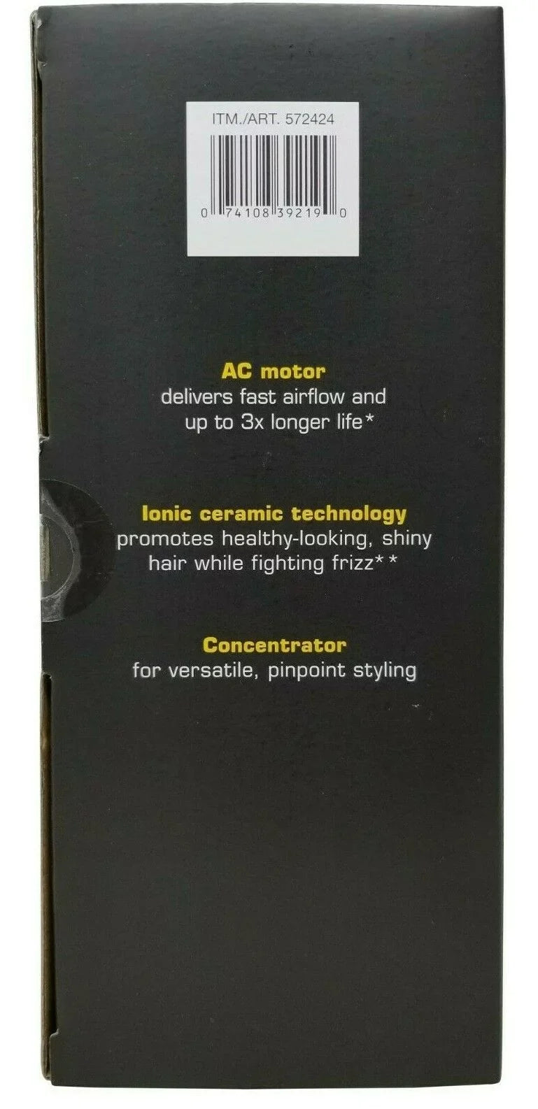 Styling Pro Salon Watt Dryer Performance Infiniti 1875 Motor Hair Conair Tool AC