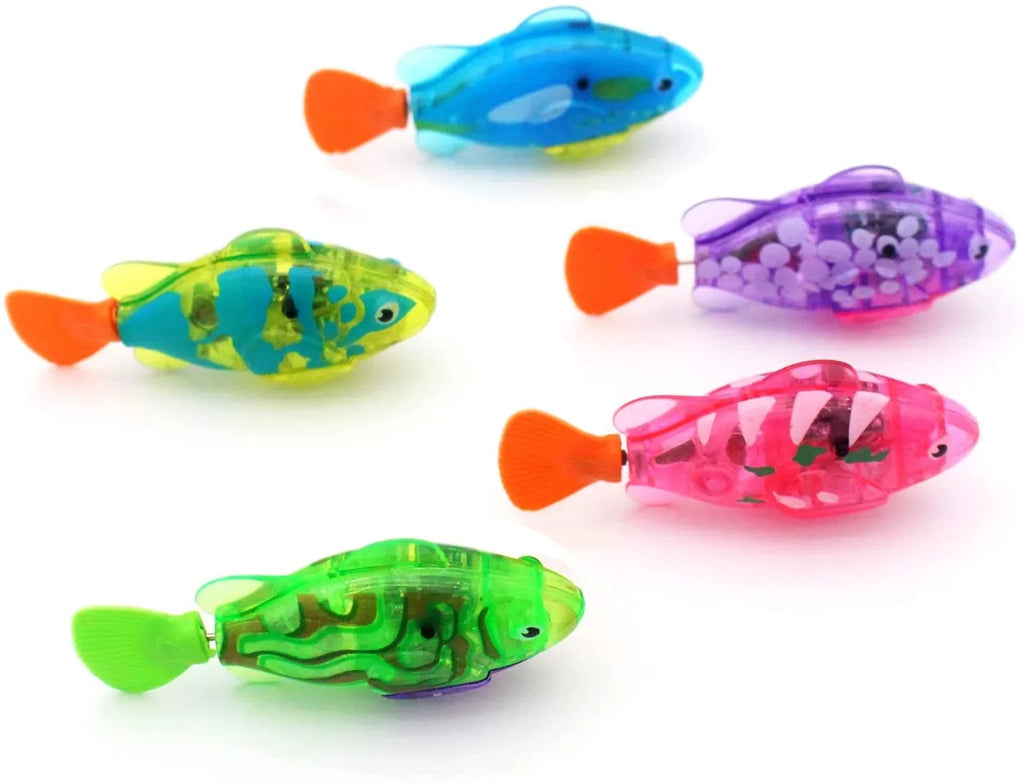 Fish Toys Pets Toddler Electric Electronic Baby Tank Toy Kids Fish WOVTE Pack) & Gift Animal (5 Bath Bathtub,