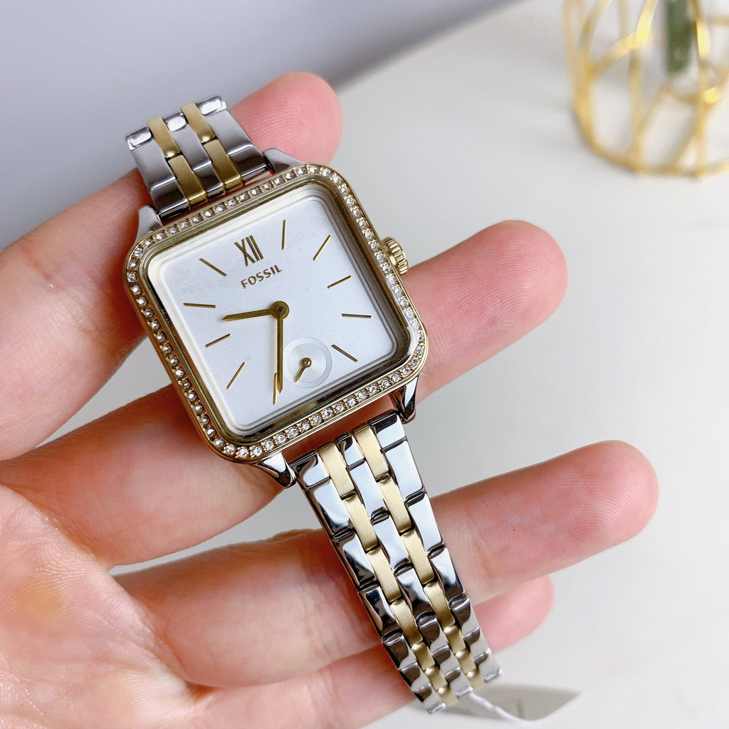 Stainless Fossil Steel BQ3908 Two-Tone Watch Colleen Three-Hand