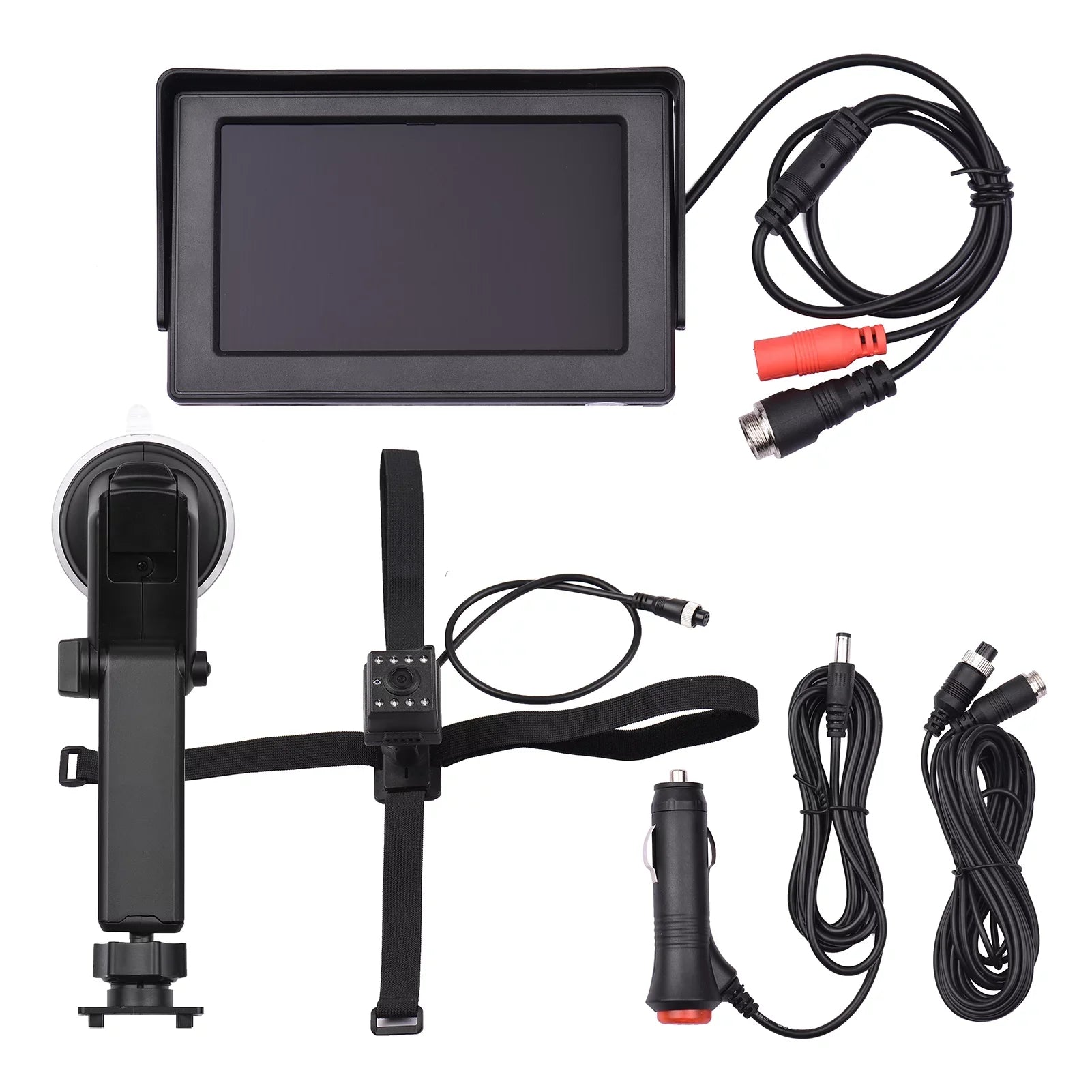 Safety Car Adjustable Crystal Seat Night 5M Cable View 1080P Mirror Baby Mirror Car Clear Long Angle Monitored Camera Car 4.3 Length Inch Mirrors Baby Wide Cameras with Vision