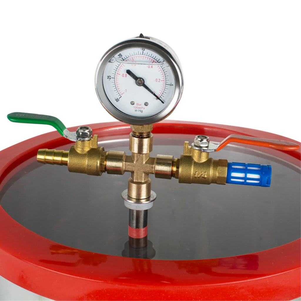 Gallon Efficiently & Eliminate 5 Powerful Ultimate - Steel Vacuum Vacuum 3CFM Air Bubbles our with Chamber Kit Silicone Stainless Pump Degassing Machine