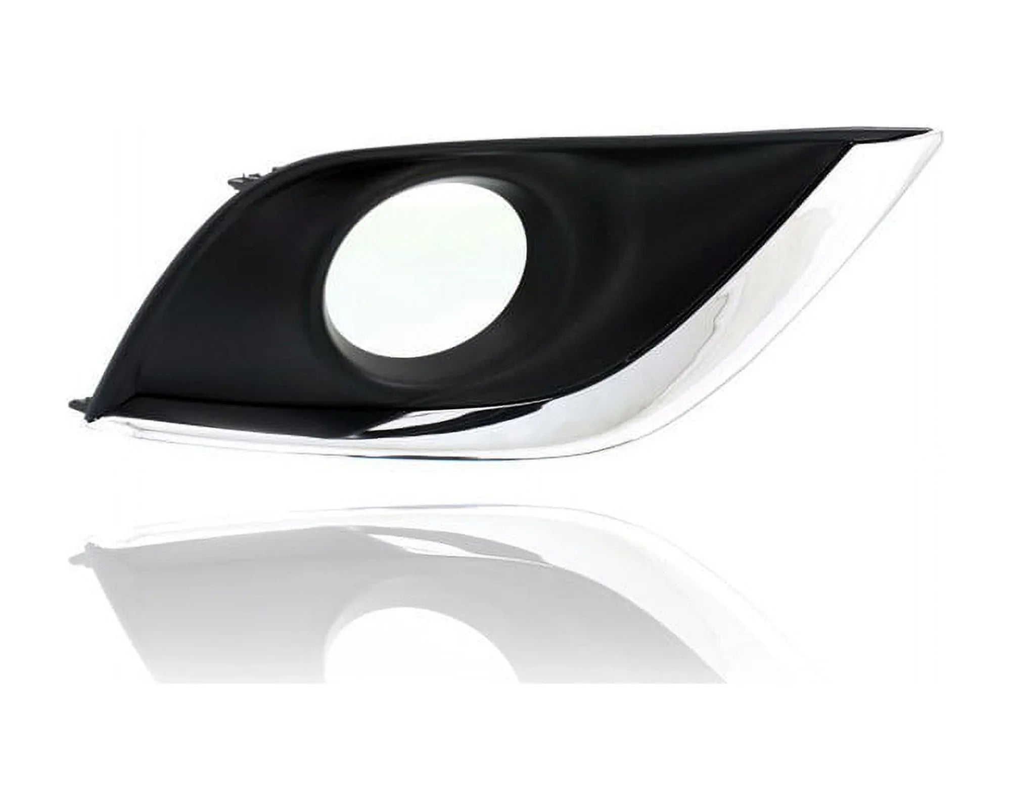 Driver Bezel - Set for Black - 622576W80A Left Light Right '15-19 Chrome SV/SE/SL- - Passenger Molding + & With Pair, Sedan Hole 622566W80A, Fog Cover Compatible/Replacement Nissan Versa