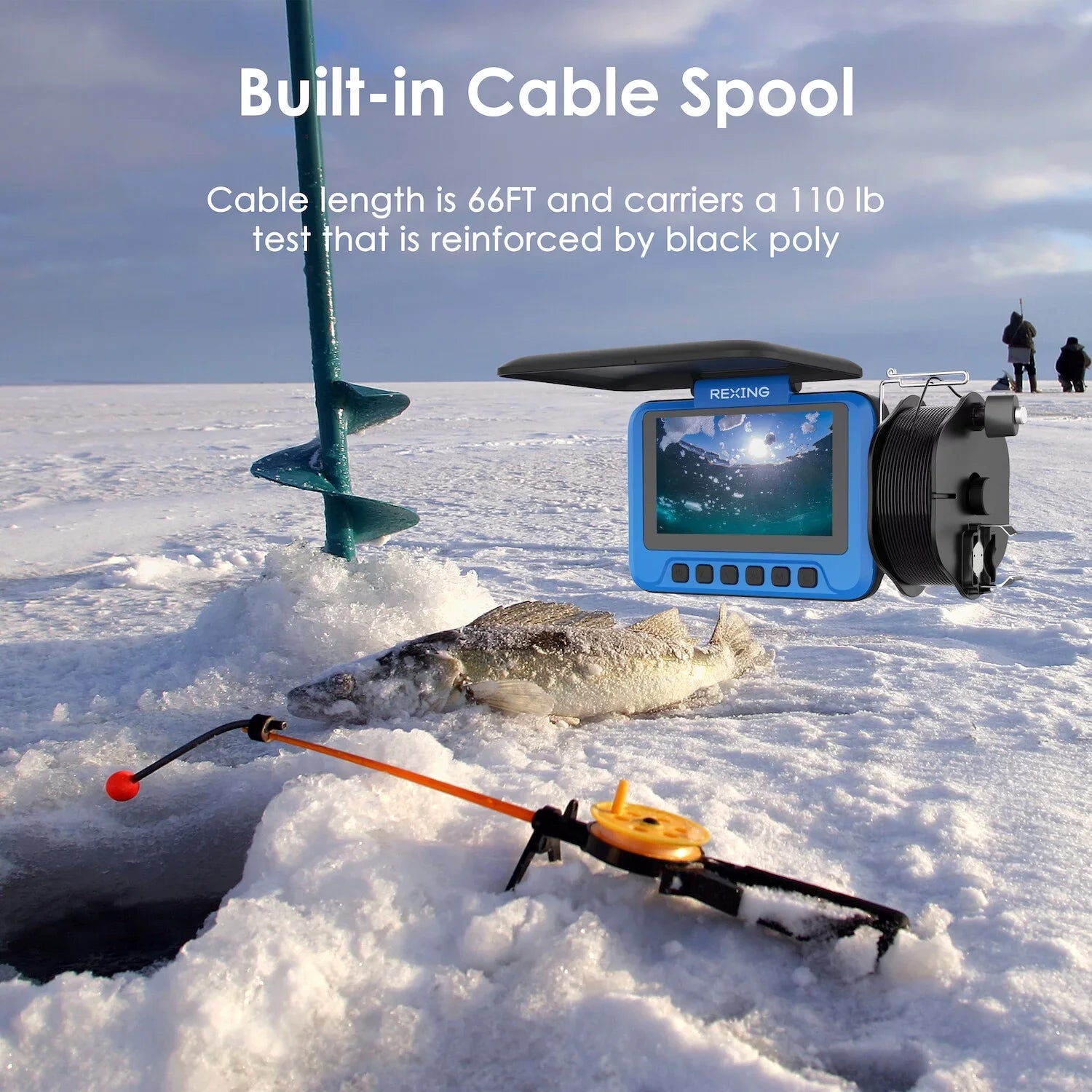 Underwater FC1 Winding Spool Camera Fishing w/ Rexing