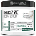 '+ Organic Essential Large Soap Pure FREE Loofah Premium Set Salt Oils SCRUB Mini Infused Wooden Spoon, Dead 16oz pureSCRUBS Bar Exfoliating Body Organic & Sea Nutrients EUCALYPTUS - Scrub & - BODY