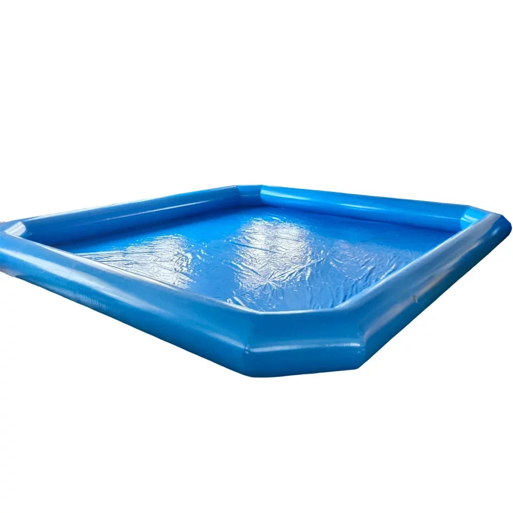 Blower Pool Inflatable Blue 7*7*0.55m with Walking Family for Swimming Techtongda Water Ball