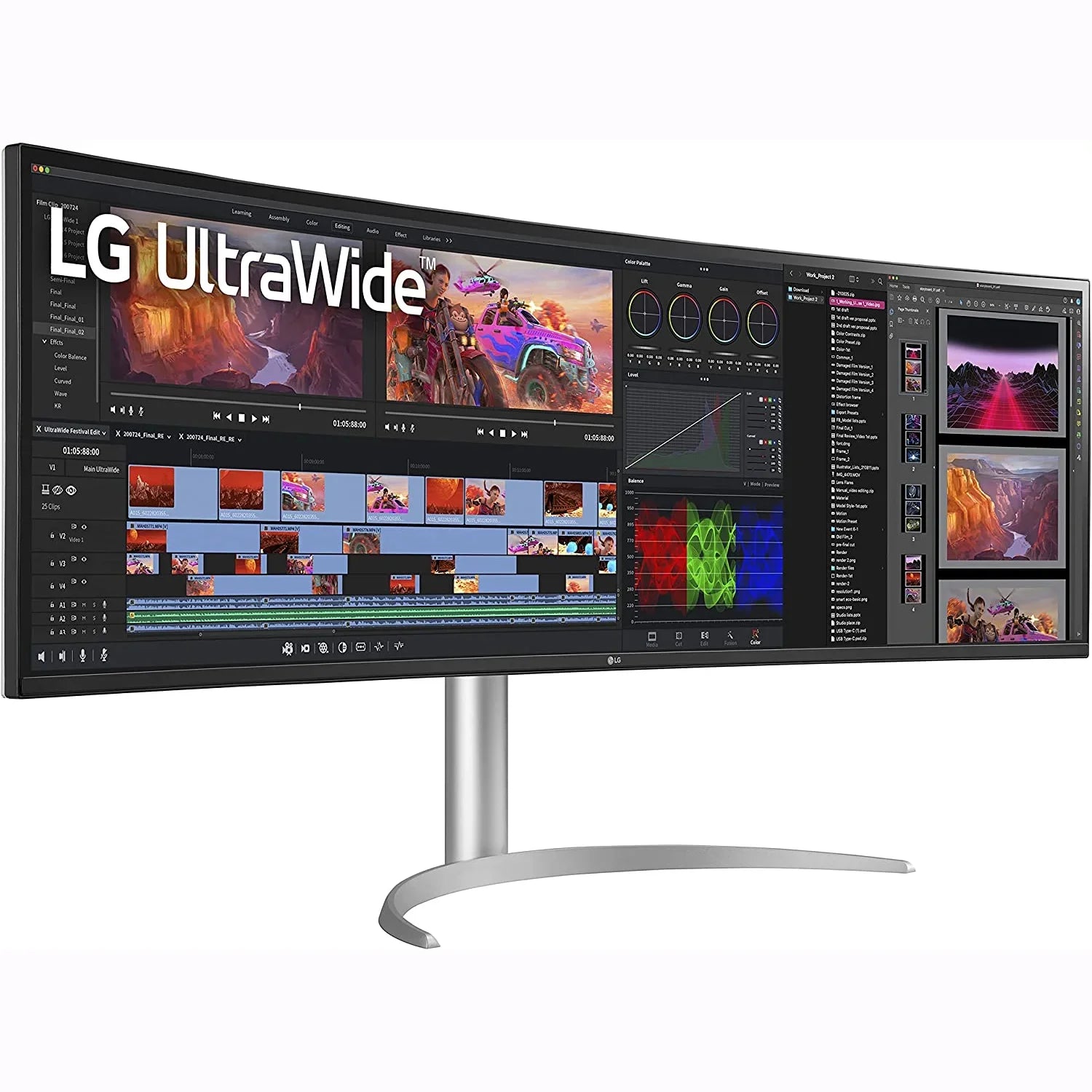 32:9 Tilt/Height/Swivel Monitor, 49WQ95C-W and (5120 Box USB IPS FreeSync G-SYNC LG Premium 49" Compatible Type-C, Open DQHD x Nano AMD Pro, Curved NVIDIA & Adjustable HDMI 2.1 UltraWide 1440)