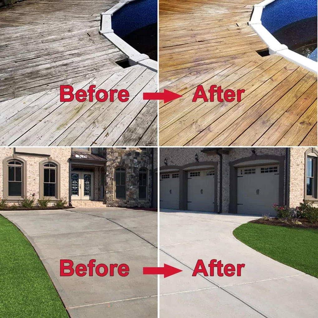 Washer with Surface iMeshbean Cleaner Roof，Floor Broom Cleaning 25.6 Driveway Deck, Inch 7 Water Broom Nozzles Wand for 2 Concrete 4000 Power PSI Pressure Extension and Sweeper Sidewalk