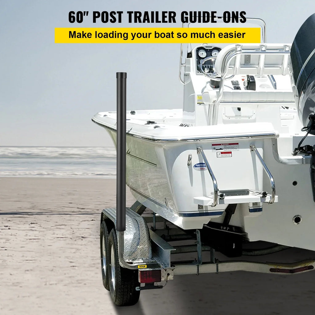 Accessories Boat Included, Guide ons, 60", One Steel Covers, or Boat Guide-on, PVC with Ski Tube Fishing Post for Complete Trailer Mounting Trailer Pair Trailer BENTISM Boat, Sailboat Galvanized