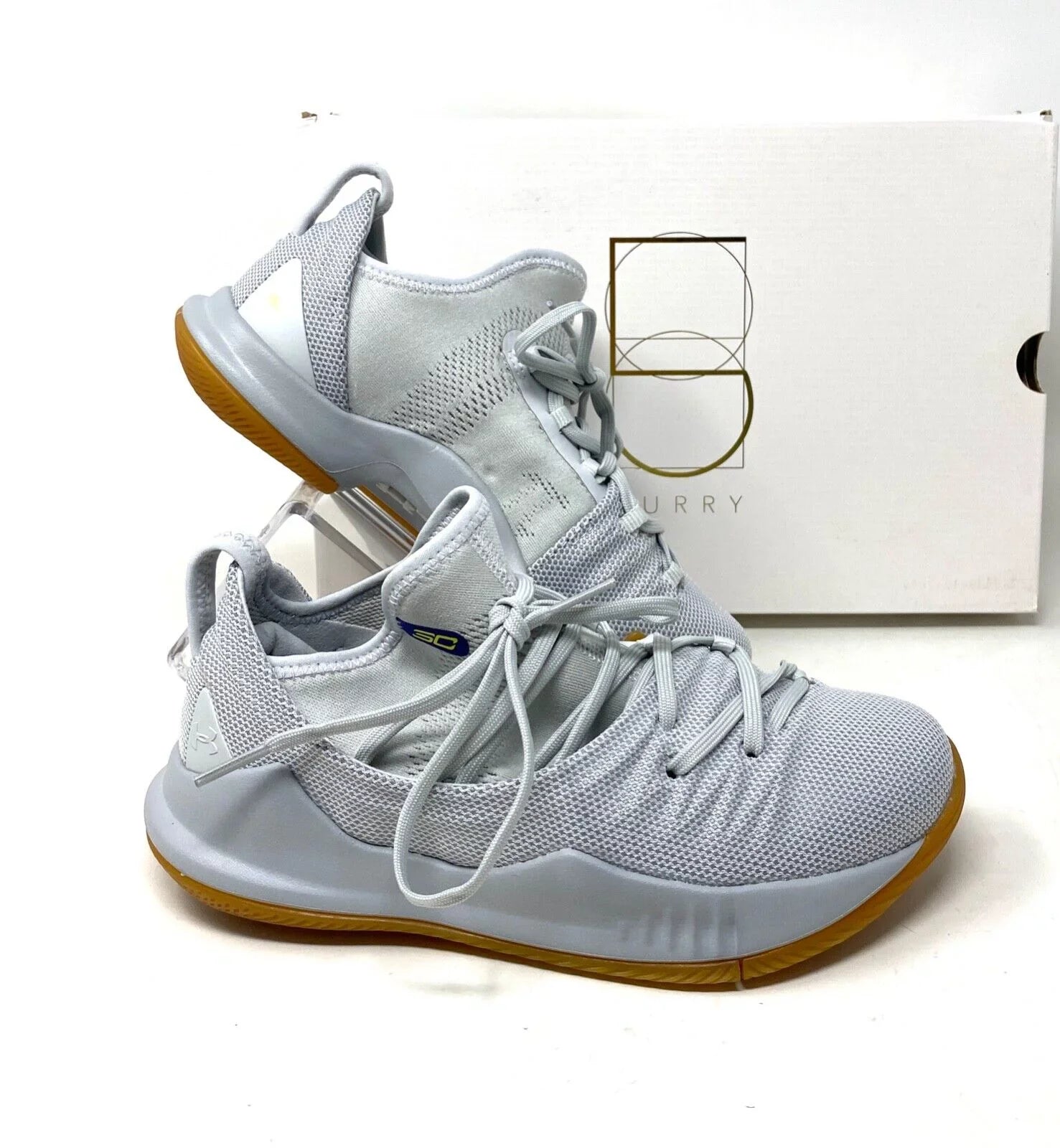 Armour Gray UA 3020742-105 5 Under Elemental Boys Sneakers Mesh Curry Tokyo PS