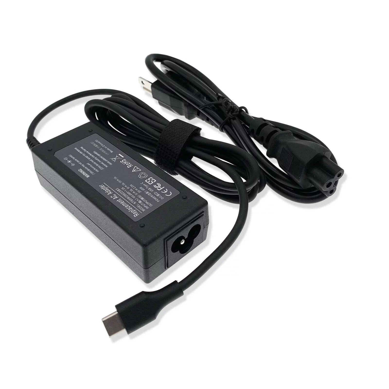 Laptop Adapter P82G003 Cord For 45W 7390 USB-C AC 13 Charger Dell 2-in-1 XPS