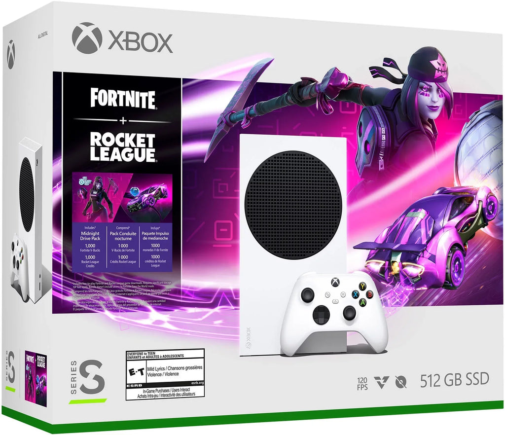 Rocket Pack Xbox Microsoft Bundle Drive & Midnight Waypoint Overwatch League Pack Fortnite S with 2 Series