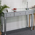 Table Mirror Console Drawers Dressing Three Table Table